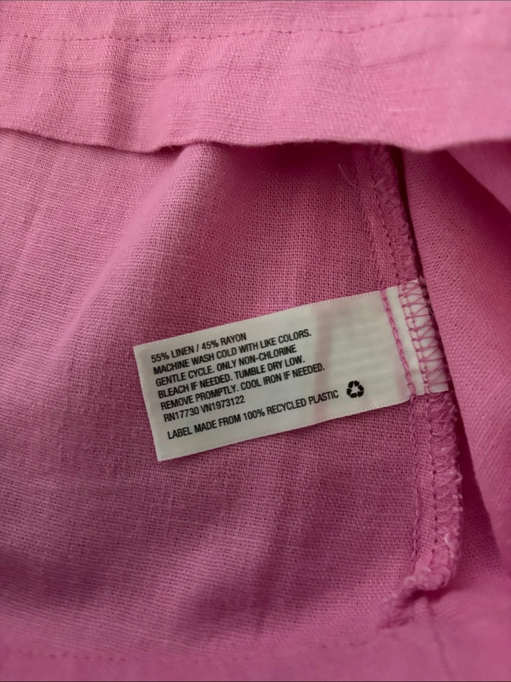 Target Pink Women's Linen Dress with Retail Tag - Picture 5 of 6